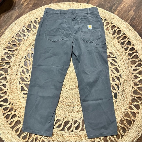 CARHARTT Relaxed Fit Rugged Flex Work Pants Men's 36x28 Grey - Picture 1 of 4